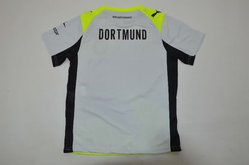 Kids Dortmund 25/26 Away Soccer Jersey And Shorts