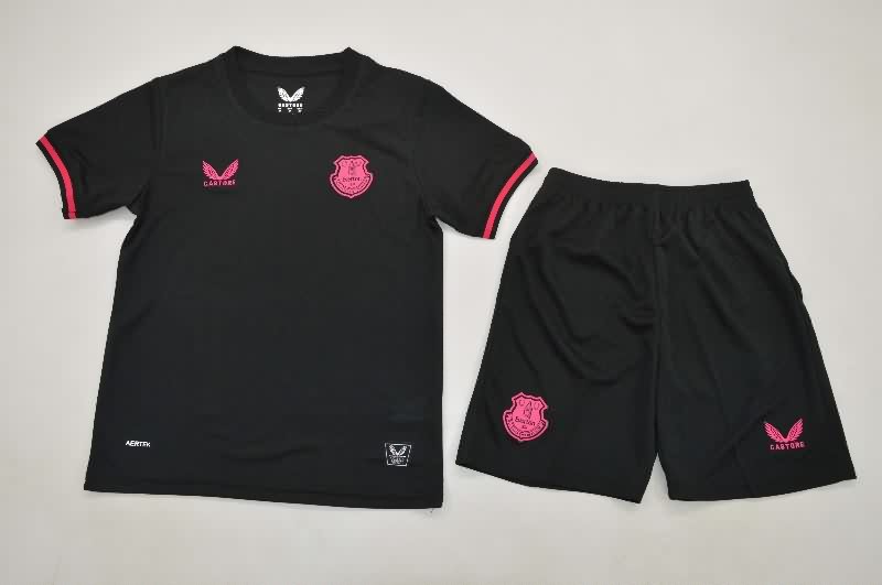 Kids Everton 25/26 Fourth Soccer Jersey And Shorts