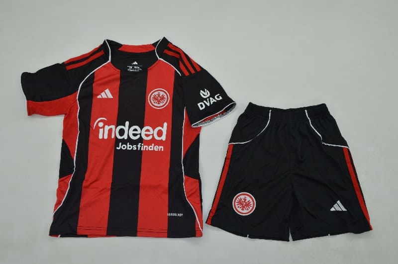 Kids Frankfurt 25/26 Home Soccer Jersey And Shorts