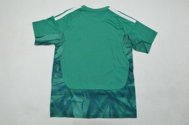 Kids Germany 2026 World Cup Goalkeeper Green Soccer Jersey And Shorts
