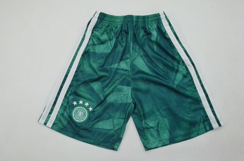 Kids Germany 2026 World Cup Goalkeeper Green Soccer Jersey And Shorts