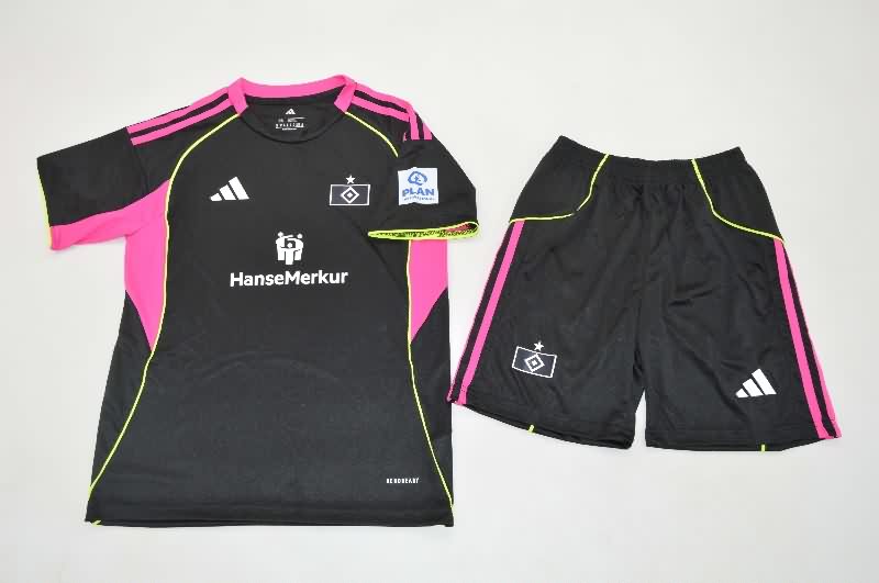 Kids Hamburg 25/26 Third Soccer Jersey And Shorts