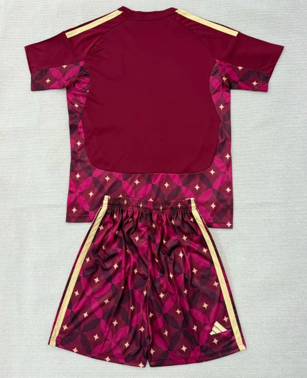 Kids Italy 2026 Goalkeeper Red Soccer Jersey And Shorts
