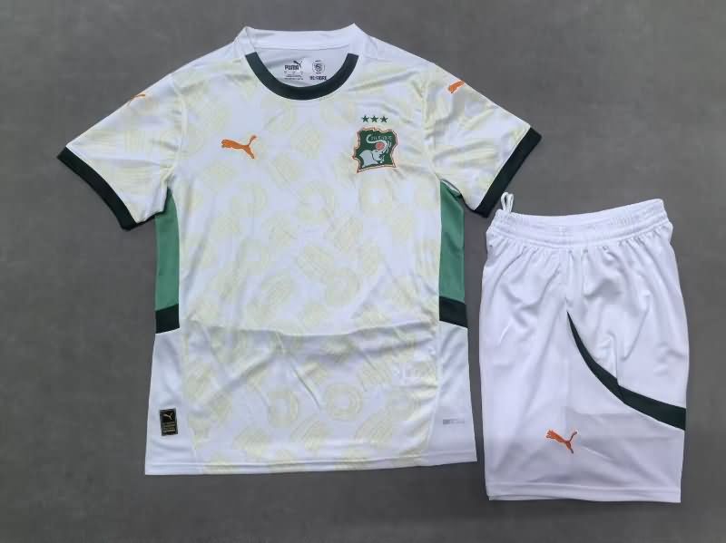 Kids Ivory Soccer Jersey Away Replica 2025