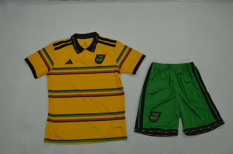 Kids Jamaica 2026 Home Soccer Jersey And Shorts