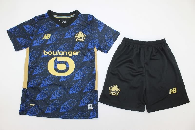 Kids Lille 25/26 Third Soccer Jersey And Shorts