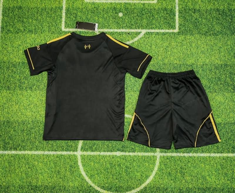 Kids Liverpool 25/26 Black Soccer Jersey And Shorts Leaked