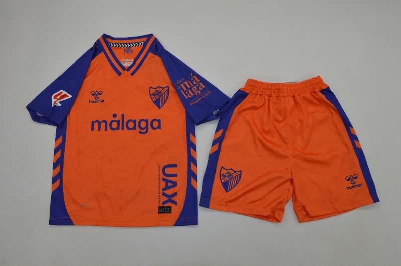 Kids Malaga 25/26 Third Soccer Jersey And Shorts