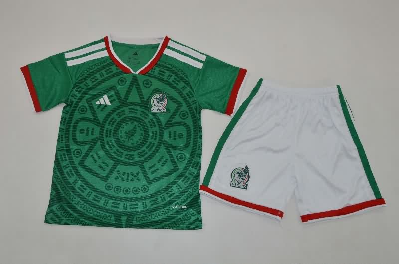 Kids Mexico 2026 World Cup Home Soccer Jersey And Shorts