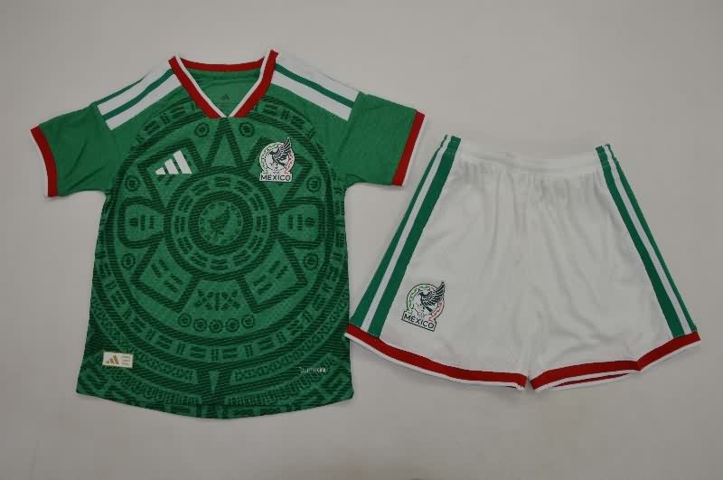 Kids Mexico 2026 World Cup Home Soccer Jersey And Shorts (Player)