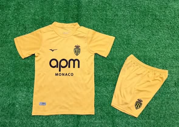 Kids Monaco 25/26 Third Soccer Jersey And Shorts
