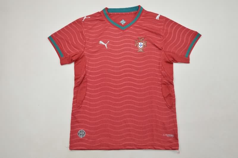 Kids Portugal 2026 World Cup Home Soccer Jersey And Shorts