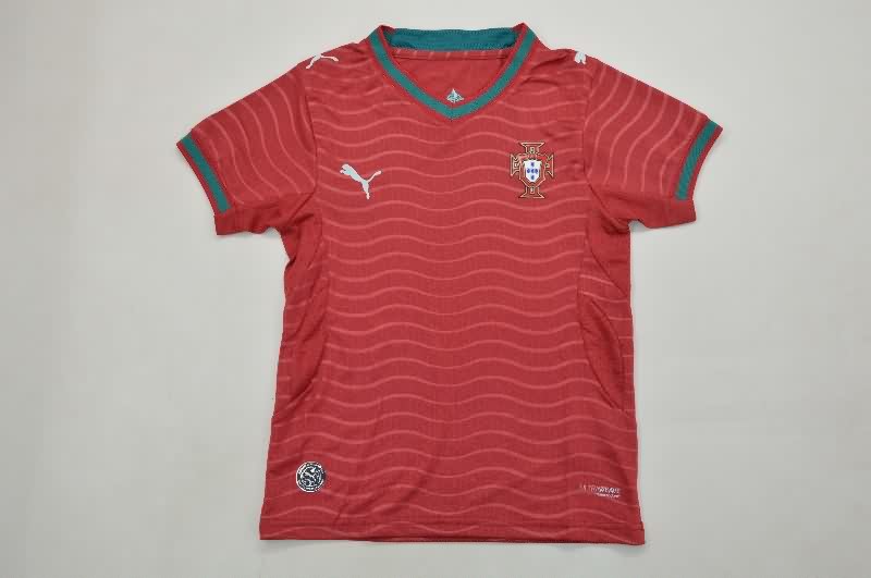 Kids Portugal 2026 World Cup Home Soccer Jersey And Shorts (Player)