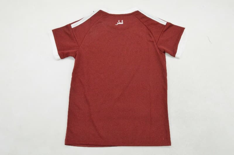 Kids Qatar 2026 World Cup Home Soccer Jersey And Shorts