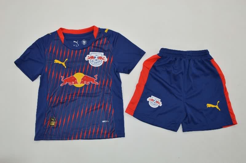 Kids RB Leipzig 25/26 Away Soccer Jersey And Shorts