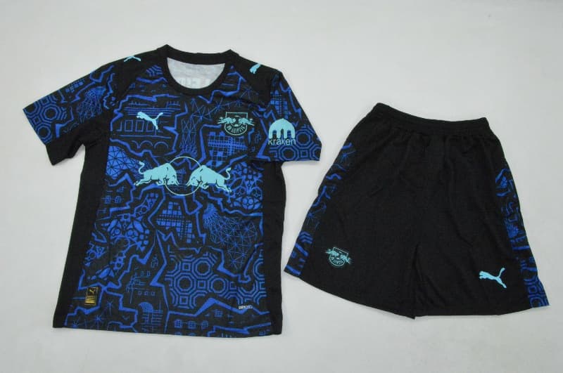 Kids RB Leipzig 25/26 Special Soccer Jersey And Shorts