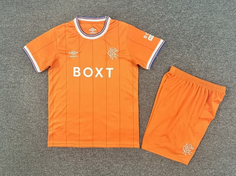 Kids Rangers 25/26 Fourth Soccer Jersey And Shorts
