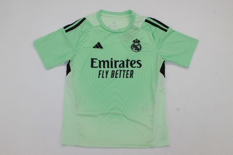 Kids Real Madrid 25/26 Goalkeeper Green Soccer Jersey And Shorts