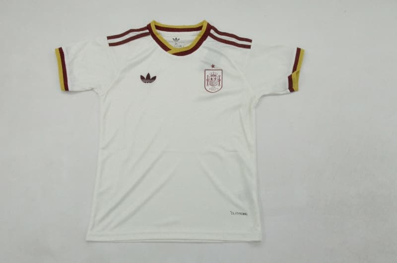 Kids Spain 2026 World Cup Away Soccer Jersey And Shorts