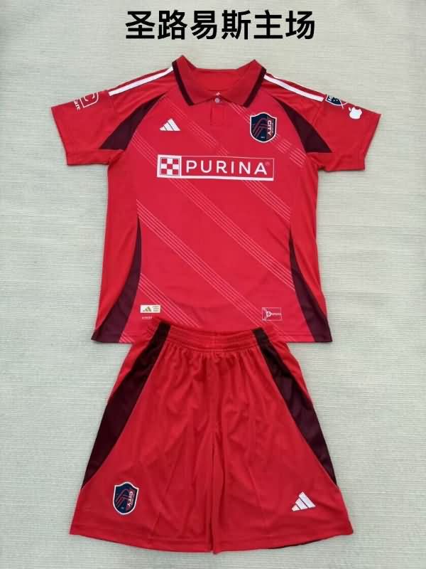 Kids St. Louis City Sc 2025 Home Soccer Jersey And Shorts