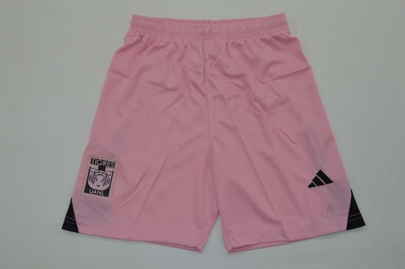 Kids Tigres UANL 25/26 Goalkeeper Pink Soccer Jersey And Shorts