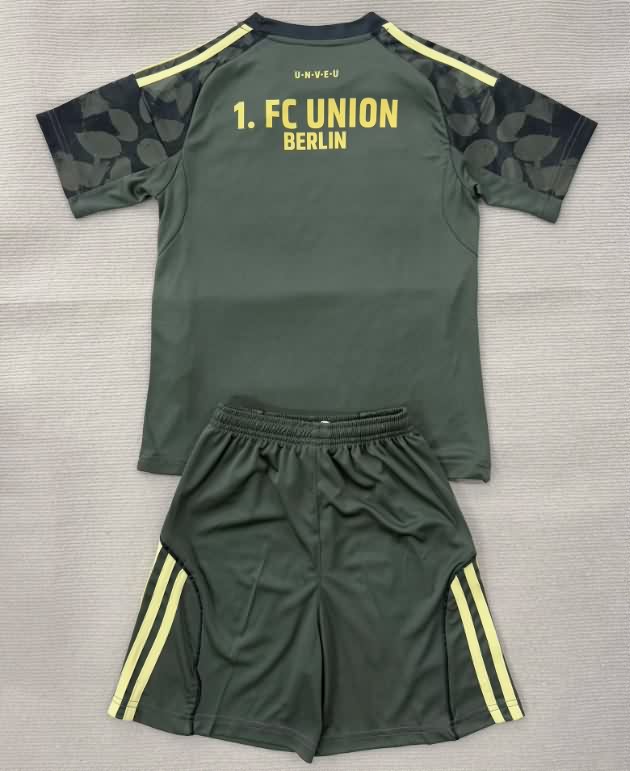 Kids Union Berlin 25/26 Away Soccer Jersey And Shorts