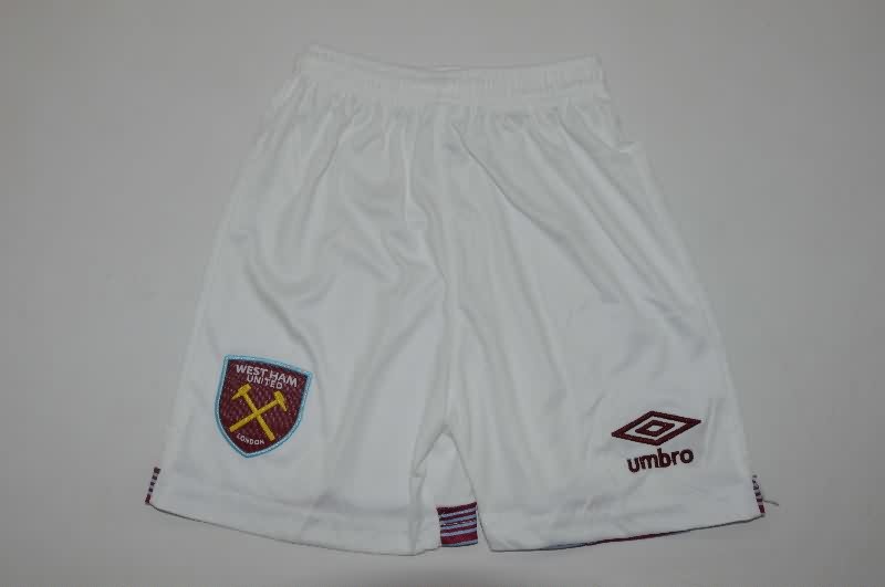 Kids West Ham 25/26 Home Soccer Jersey And Shorts