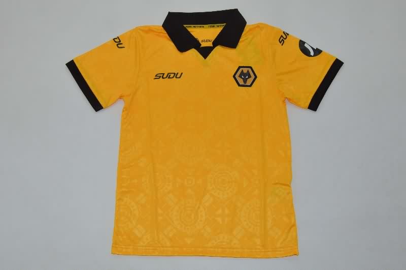 Kids Wolves 25/26 Home Soccer Jersey And Shorts