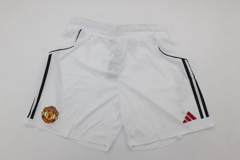 AAA Quality Manchester United 2025/26 Home Soccer Shorts (Player)