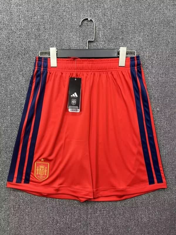 AAA Quality Spain 2026 Red Soccer Shorts