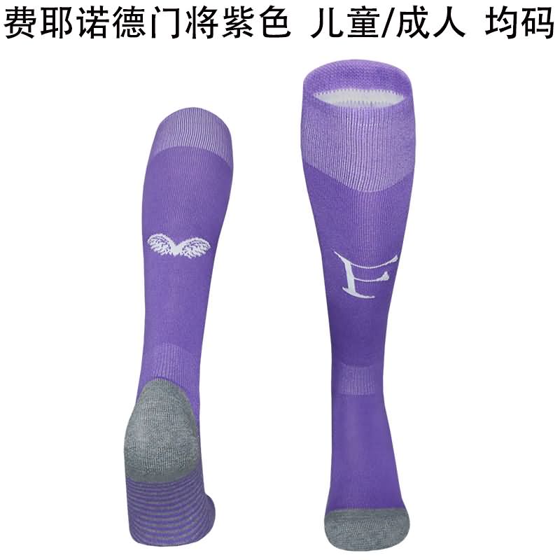 AAA Quality Feyenoord 25/26 Goalkeeper Purple Soccer Socks