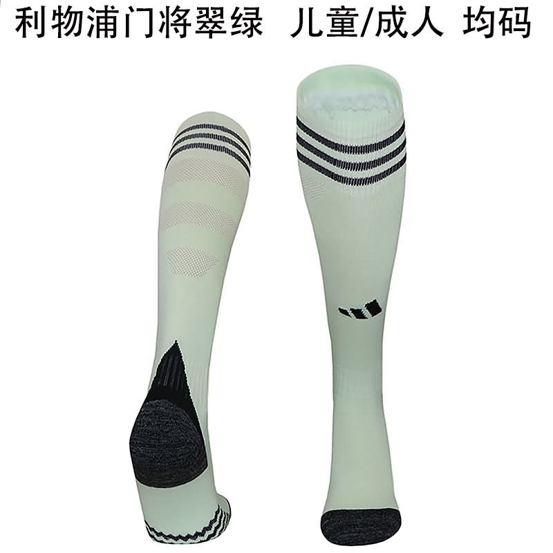 AAA Quality Liverpool 25/26 Goalkeeper Green Soccer Socks