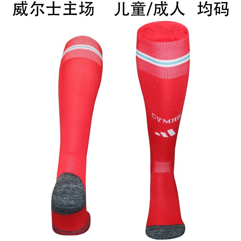 AAA Quality Wales 2026 Home Soccer Socks