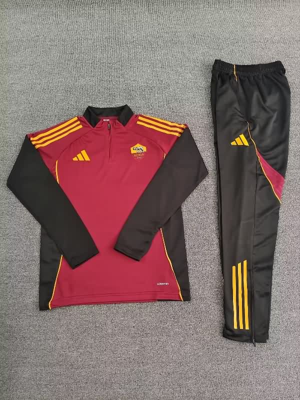 AAA Quality AS Roma 25/26 Red Soccer Tracksuit
