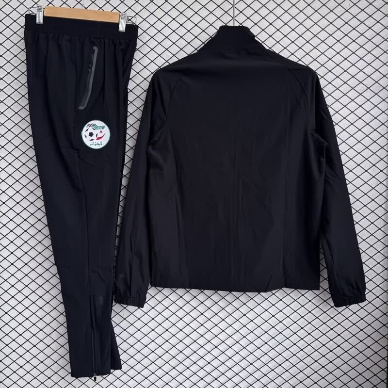 AAA Quality Algeria 2026 Black Soccer Tracksuit
