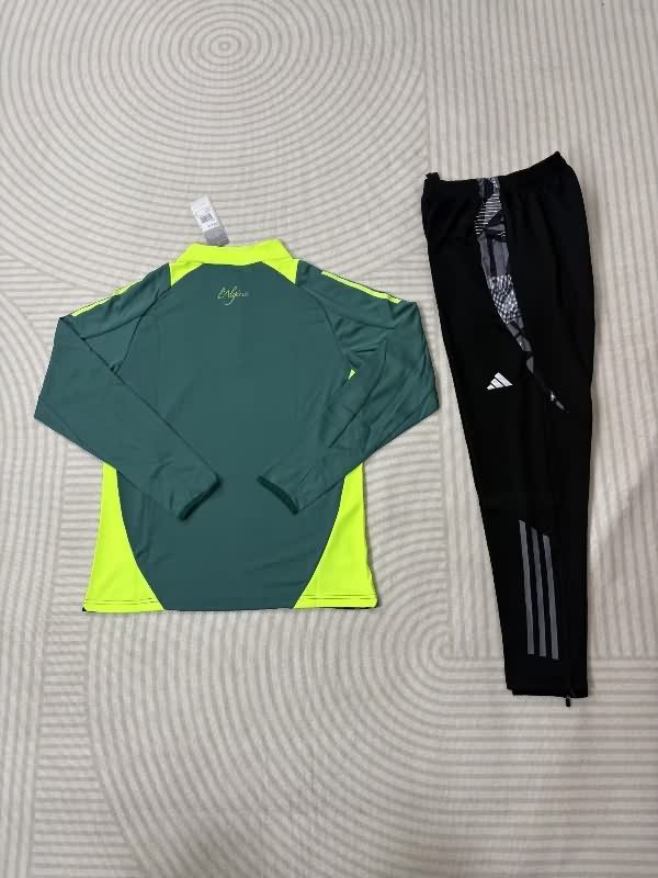 AAA Quality Algeria 2026 Green Soccer Tracksuit