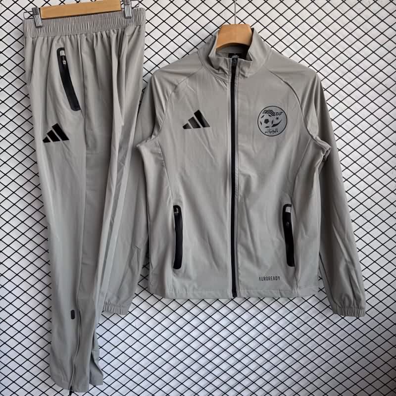 AAA Quality Algeria 2026 Grey Soccer Tracksuit