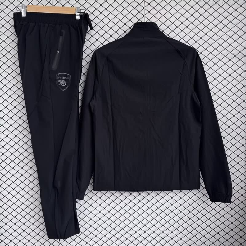 AAA Quality Arsenal 25/26 Black Soccer Tracksuit 03