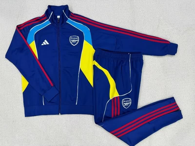 AAA Quality Arsenal 25/26 Dark Blue Soccer Tracksuit 07