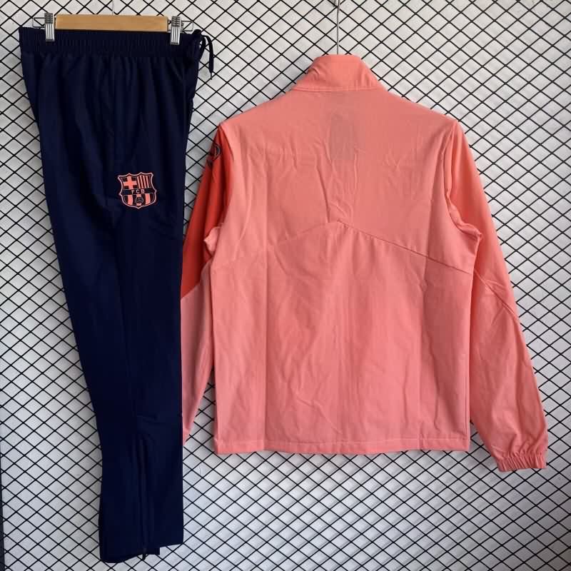AAA Quality Barcelona 25/26 Orange Soccer Tracksuit 02