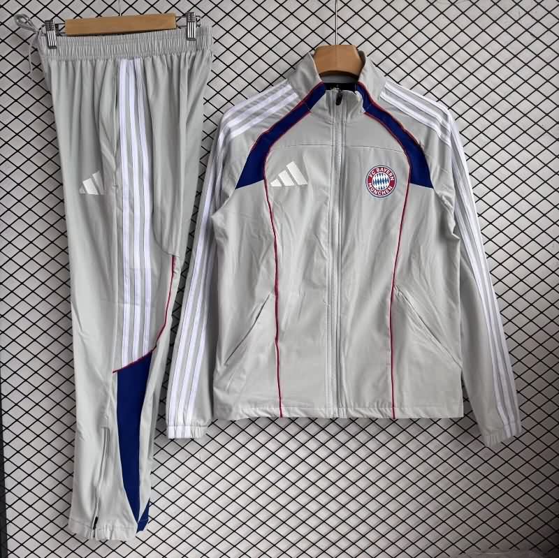 AAA Quality Bayern Munich 25/26 Grey Soccer Tracksuit 03