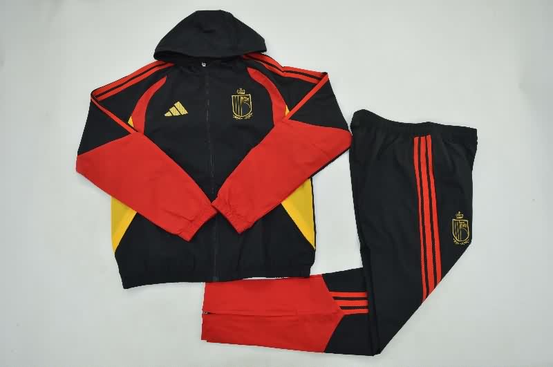 AAA Quality Belgium 2026 Black Soccer Tracksuit