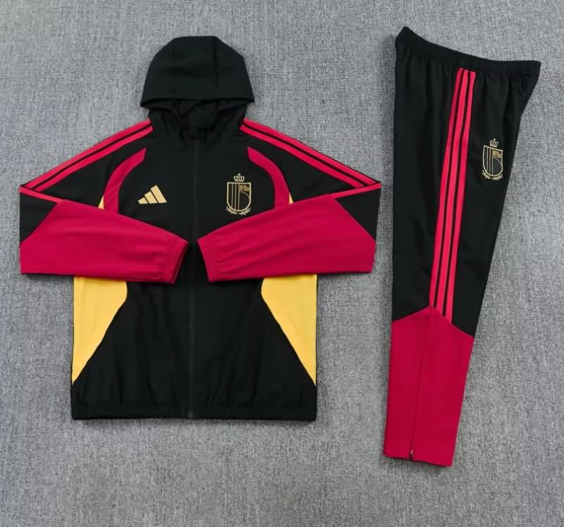 AAA Quality Belgium 2026 Black Soccer Tracksuit