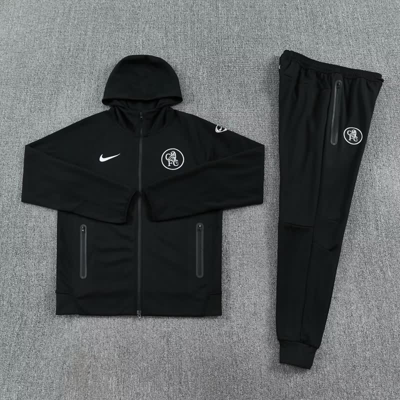 AAA Quality Chelsea 25/26 Black Soccer Tracksuit 04