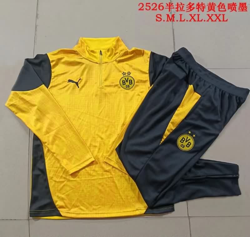 AAA Quality Dortmund 25/26 Yellow Soccer Tracksuit 02