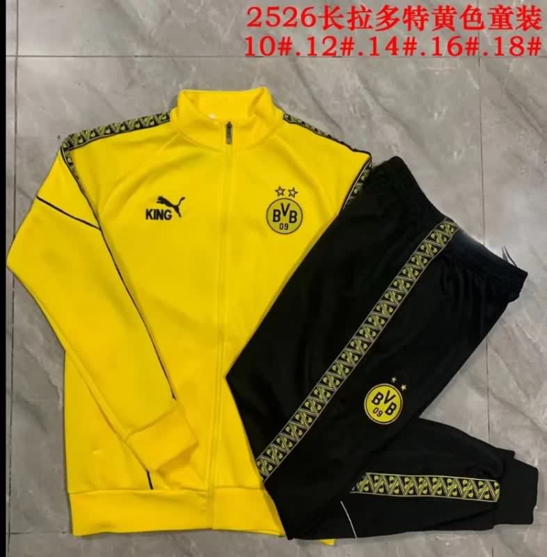 Kids AAA Quality Dortmund 25/26 Blue Soccer Tracksuit