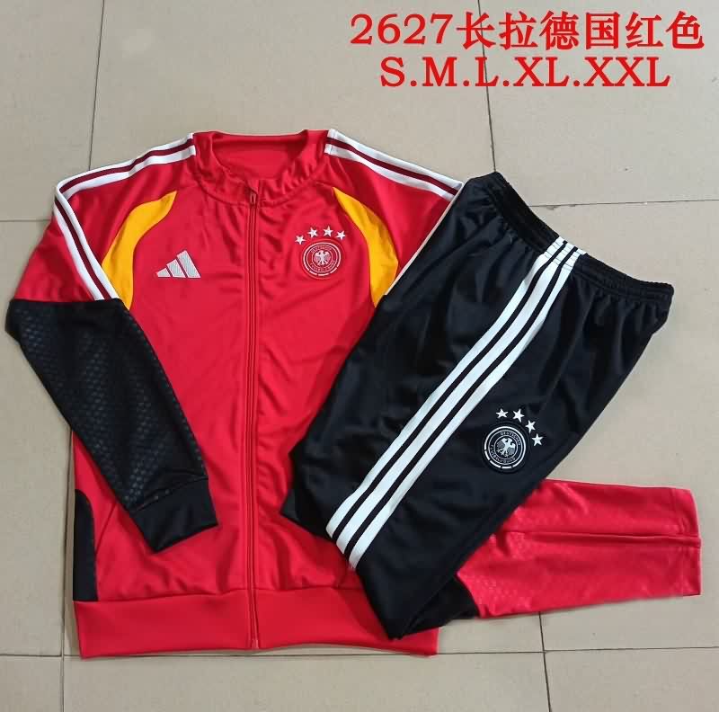 AAA Quality Germany 2026 Red Soccer Tracksuit 02