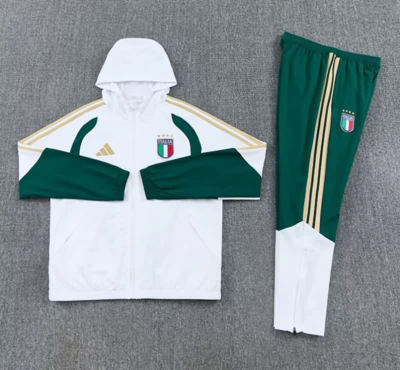 AAA Quality Italy 2026 White Soccer Tracksuit 02