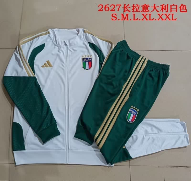 AAA Quality Italy 2026 White Soccer Tracksuit 03