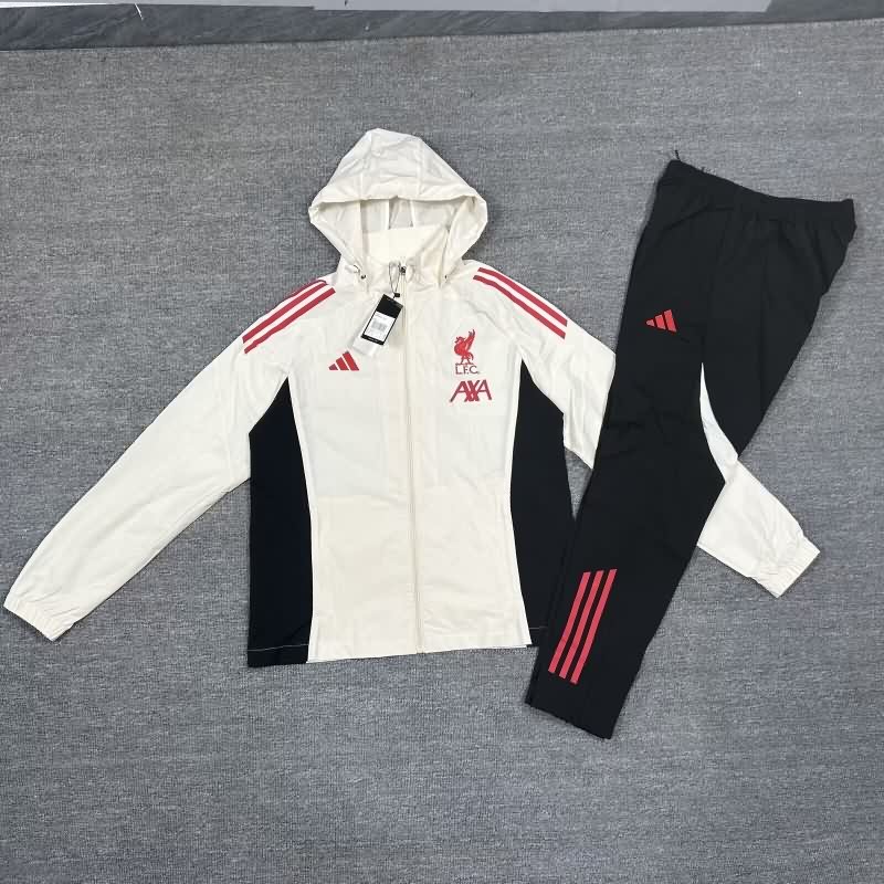 AAA Quality Liverpool 25/26 White Soccer Tracksuit 03